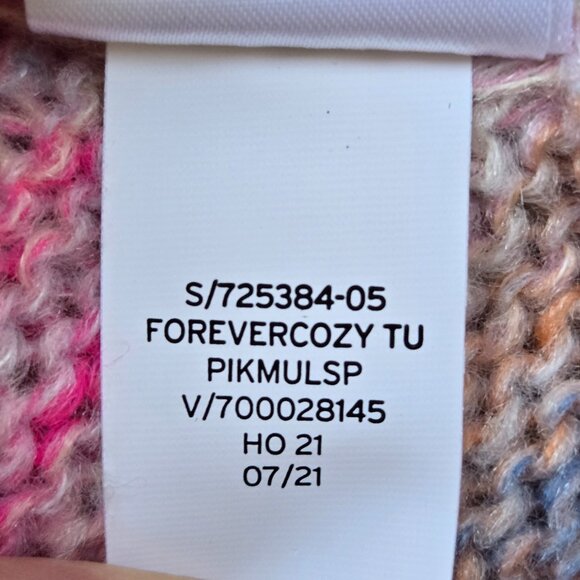 NWT Gap Forever Cozy Pink Spacedye Tunic Sweater - Picture 7 of 9